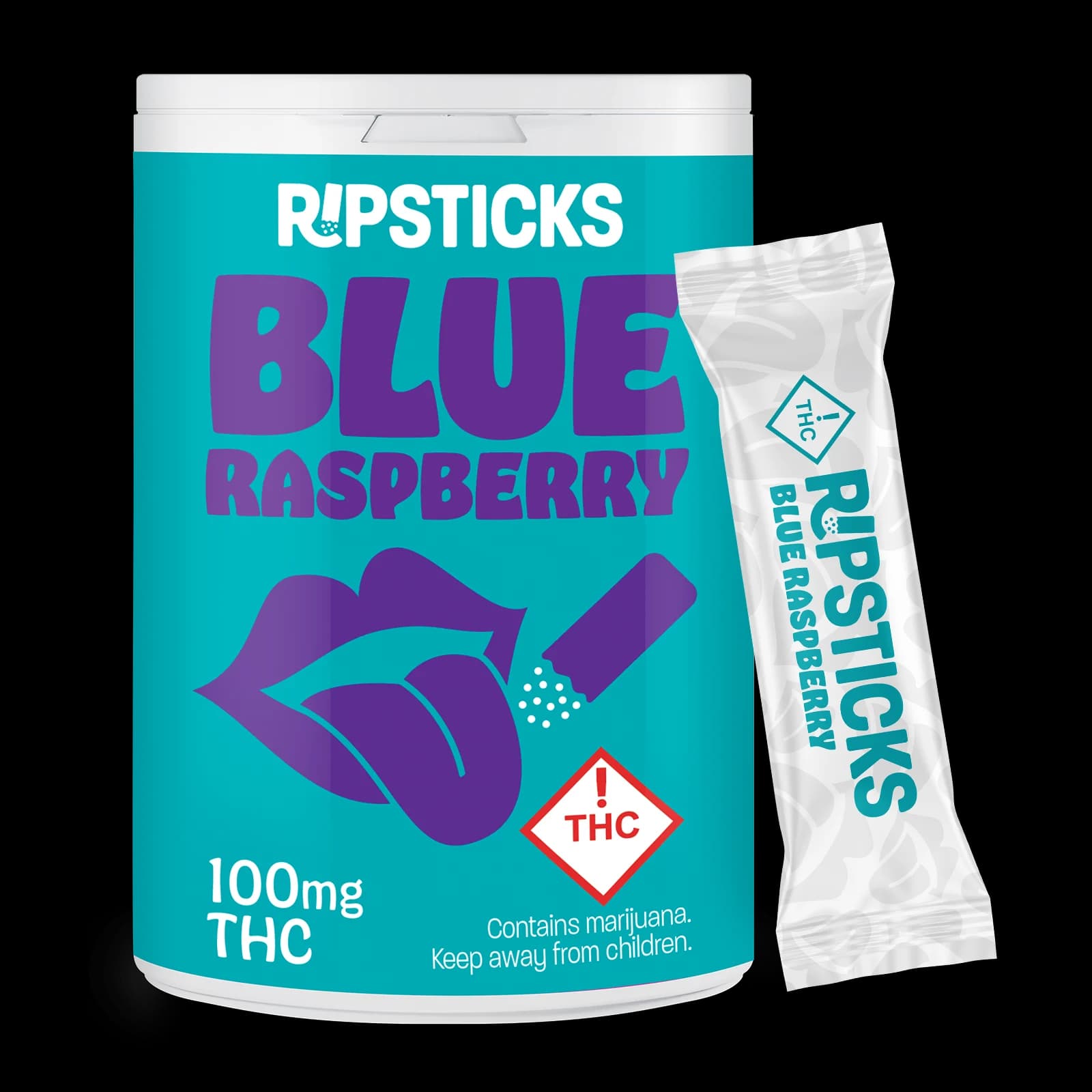 Ripple Blue Raspberry Ripsticks [10pk] (100mg)