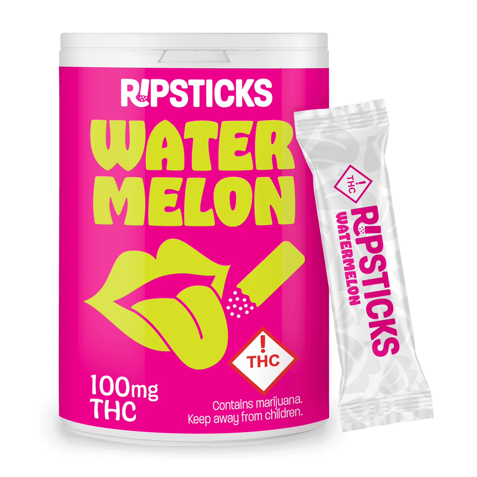 Ripple Watermelon Ripsticks (100mg THC)