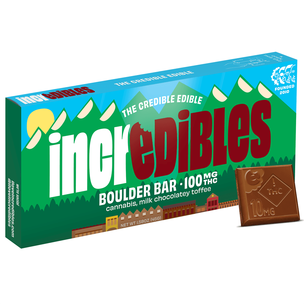 incredibles Boulder Bar-(H)-Milk Chocolate-100mg-Incredibles