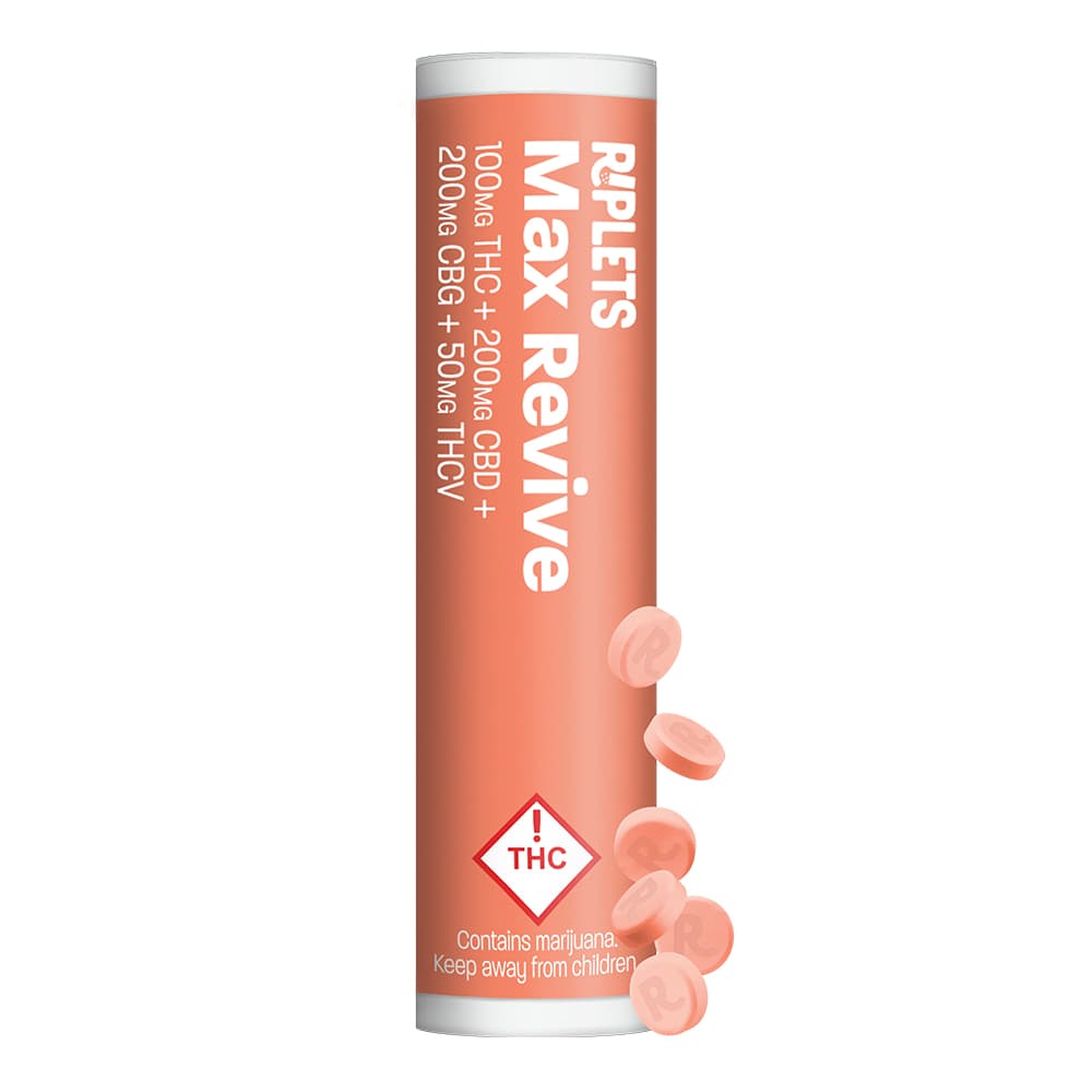 Ripple Max Revive Riplets [20pk] (100mg THC/200mg CBG/200mg CBD/50mg THCv)