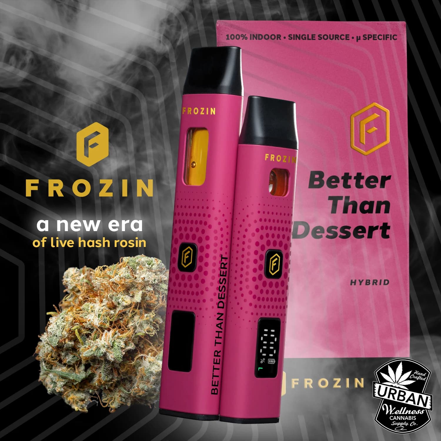 Frozin Better Than Dessert [1000mg] - Live Rosin AIO Cart