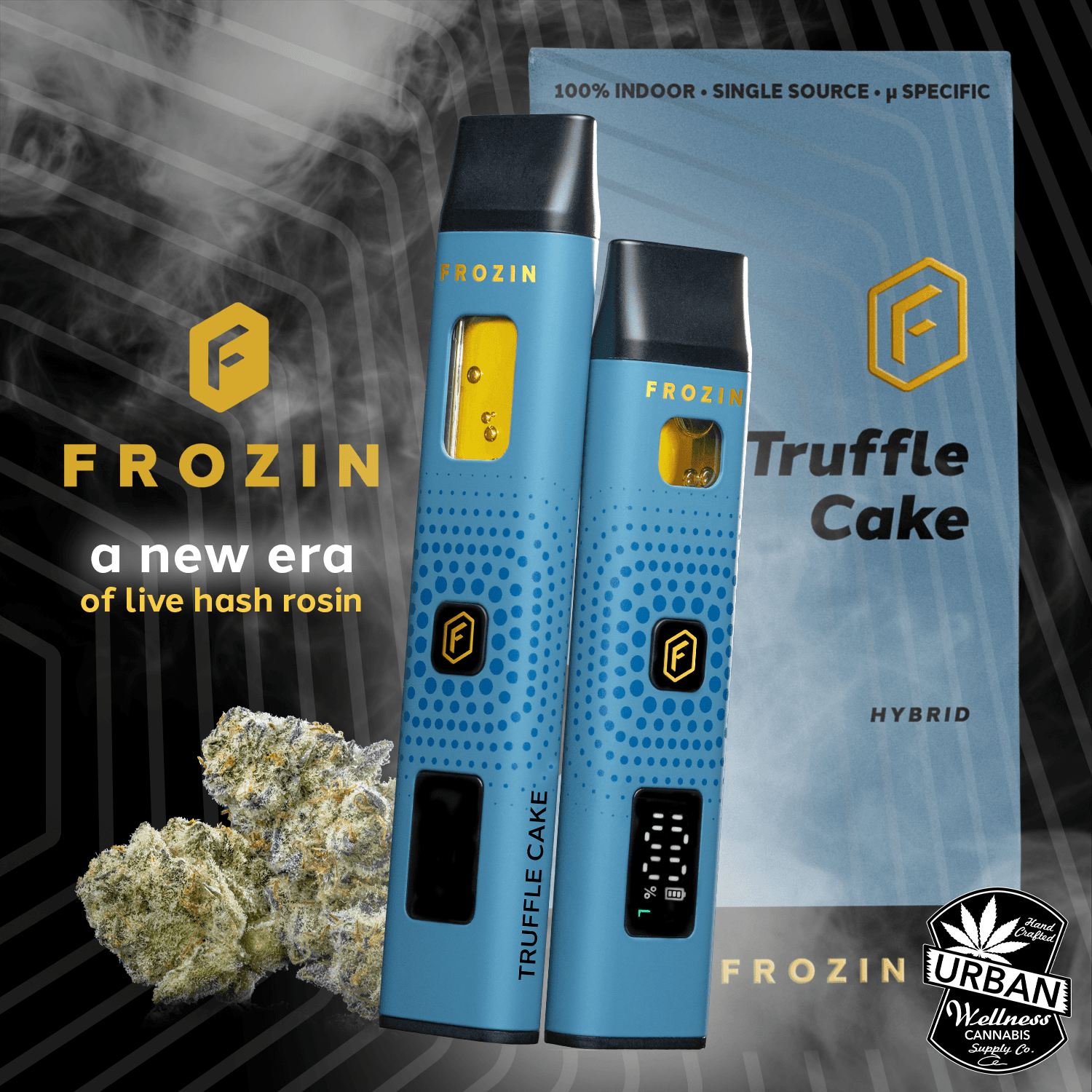 Frozin Truffle Cake [2000mg] - Live Rosin AIO Cart