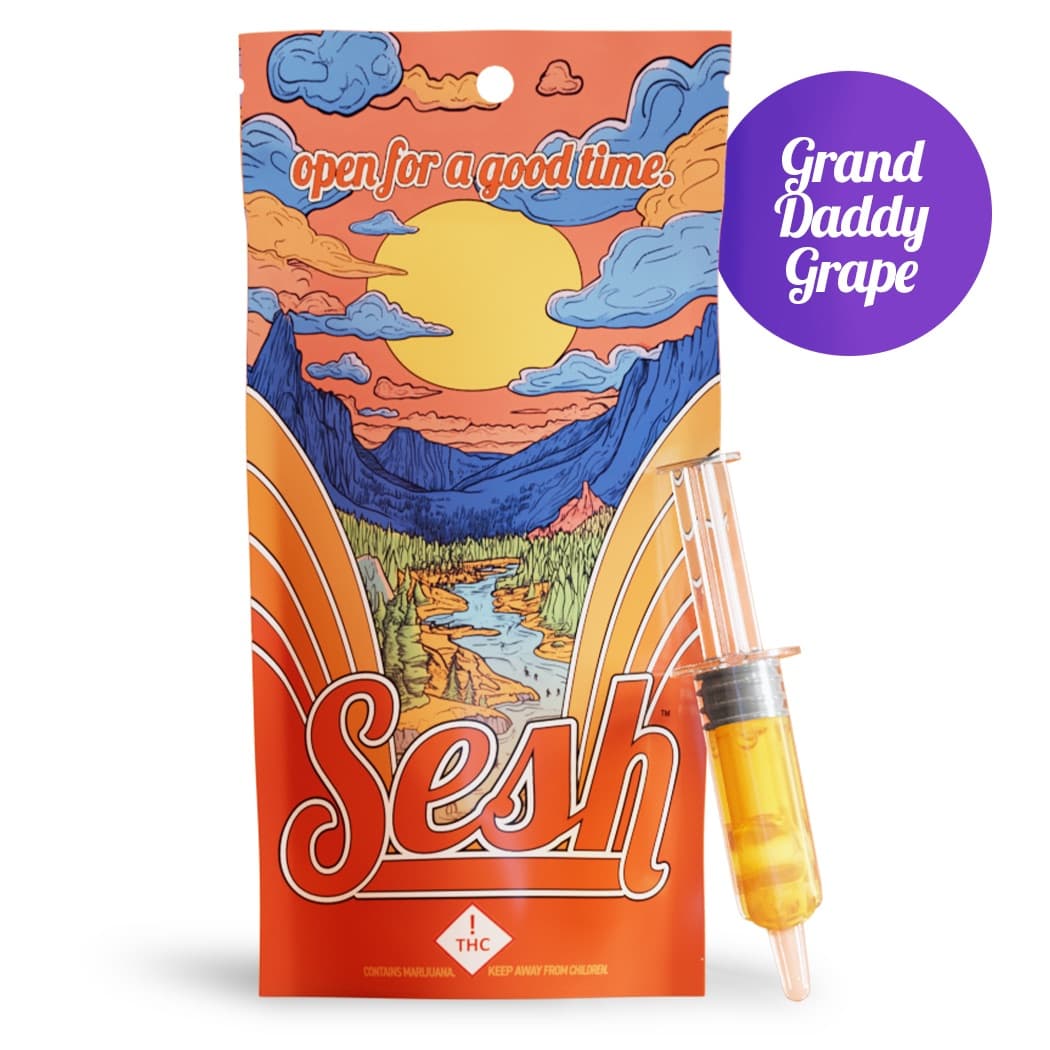 Sesh® Grand Daddy Grape - Syringe - 1000mg