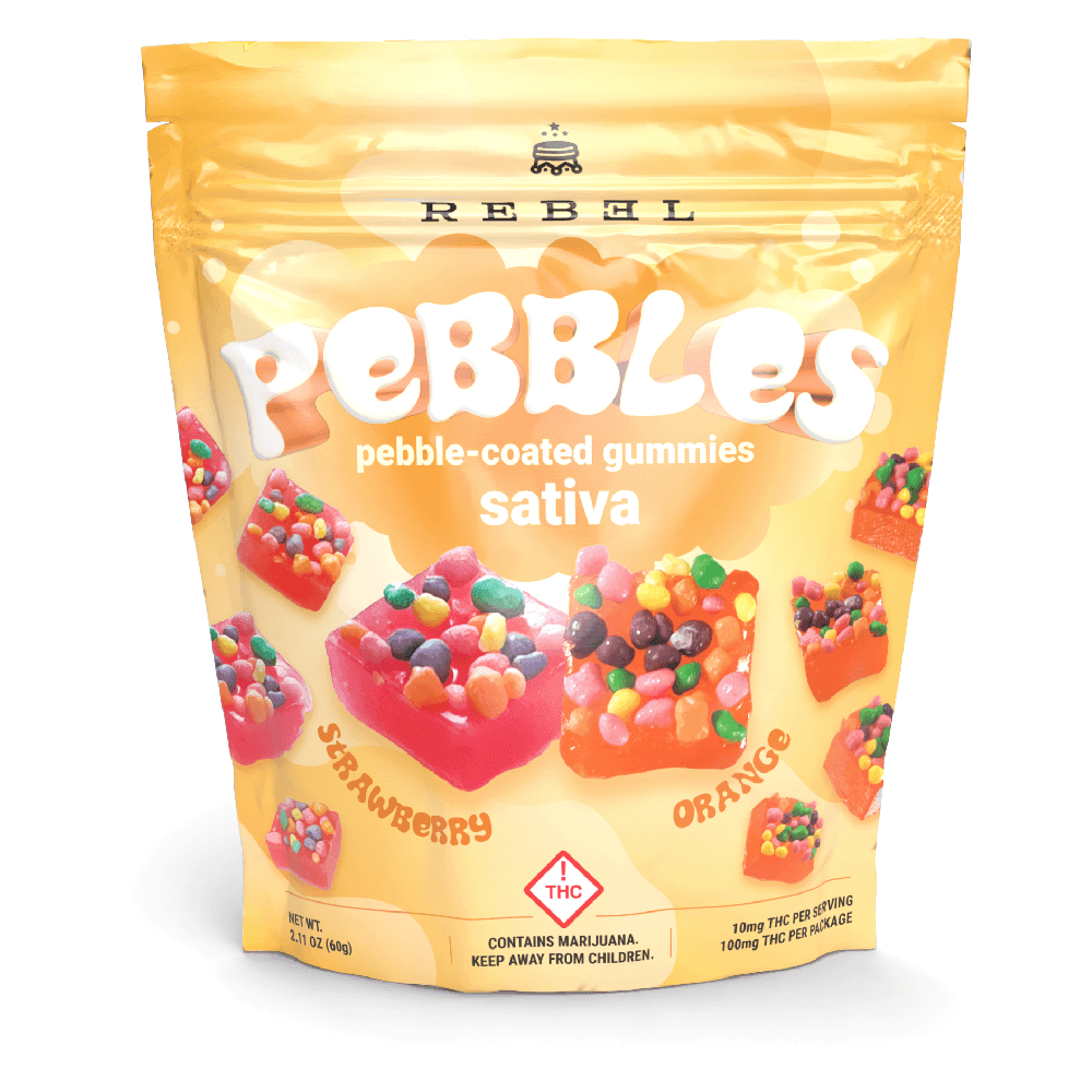 Rebel Edibles P. Coated Gummy - Sativa [10pk] (100mg)