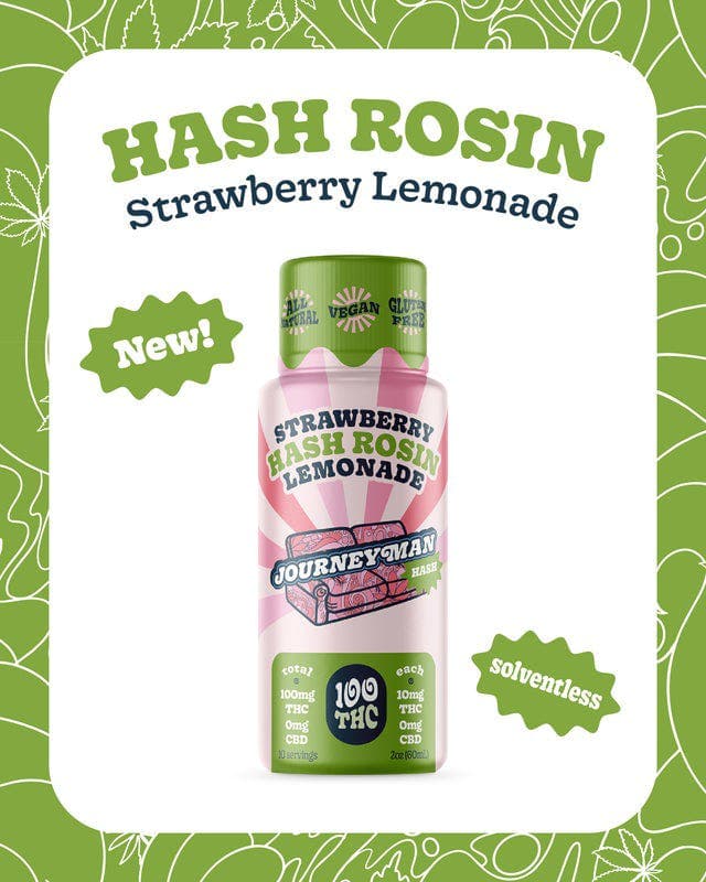 Journeyman Strawberry Hash Rosin Lemonade [2oz] (100mg) Edibles