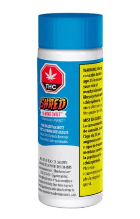 SHRED Blue Razzberry Shotz - 65ml