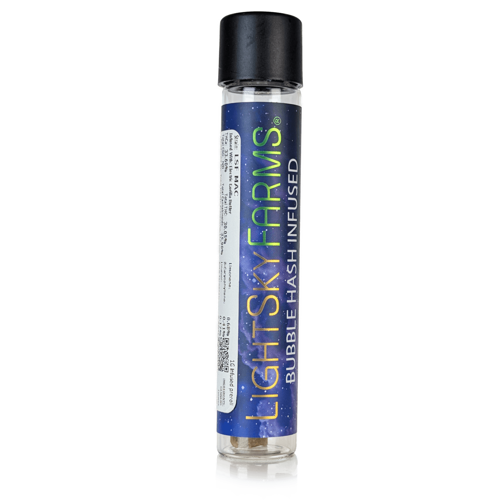 LightSky Farms MAC X ELECTRIC GORILLA BUTTER - BUBBLE HASH INFUSED PRE-ROLL