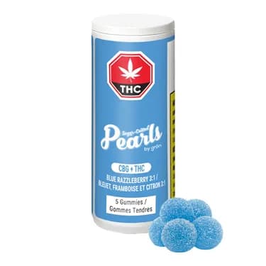 PEARLS Blue Razzleberry 3:1 CBG/THC - Pearls - Gummies