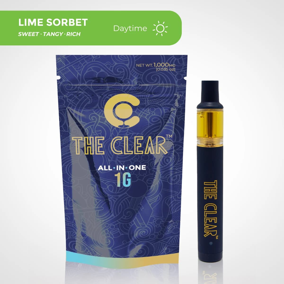 CLEAR Brands The Clear Original All in One Disposable 1000mg | Lime Sorbet