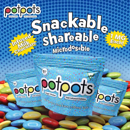 POTPOTS Milk Chocolate | 100mg | 100pk