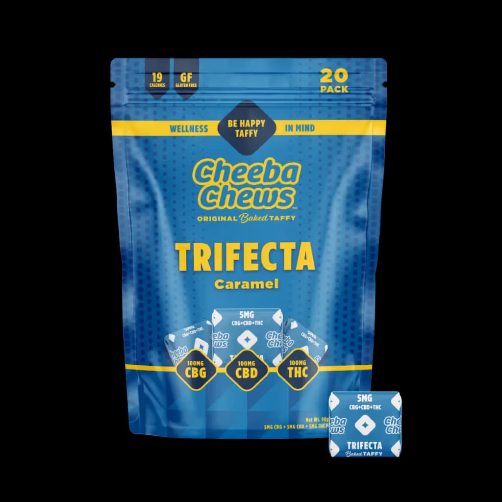 Cheeba Chews® Caramel Trifecta 1:1:1 CBG:CBD:THC