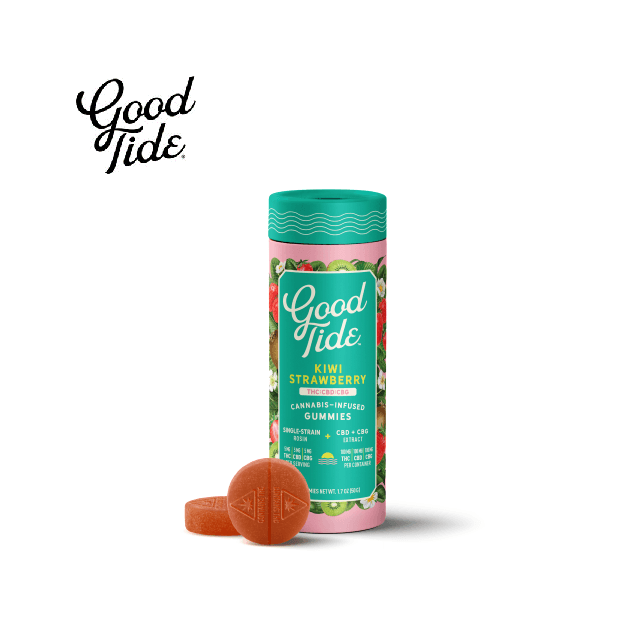 Good Tide Grapefruit Rosin Gummy 1:1:1 THC:CBD:CBC 10 Pack 100MG