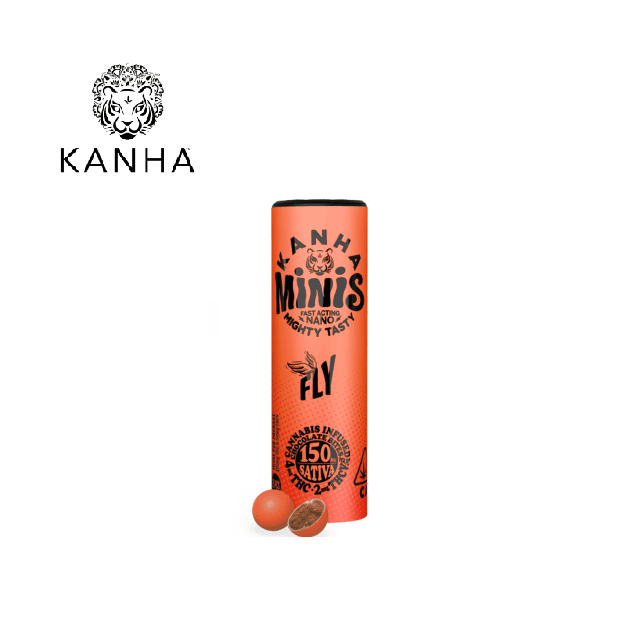 KANHA SATIVA FLY 2:1 THC:THCV 100MG 25 PACK NANO CHOCOLATE MINIS