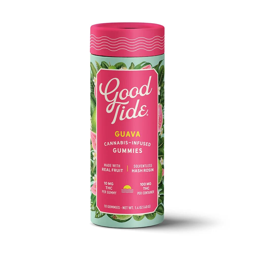 Good Tide Guava Single-Strain Hash Rosin Gummies | Balanced | 100mg