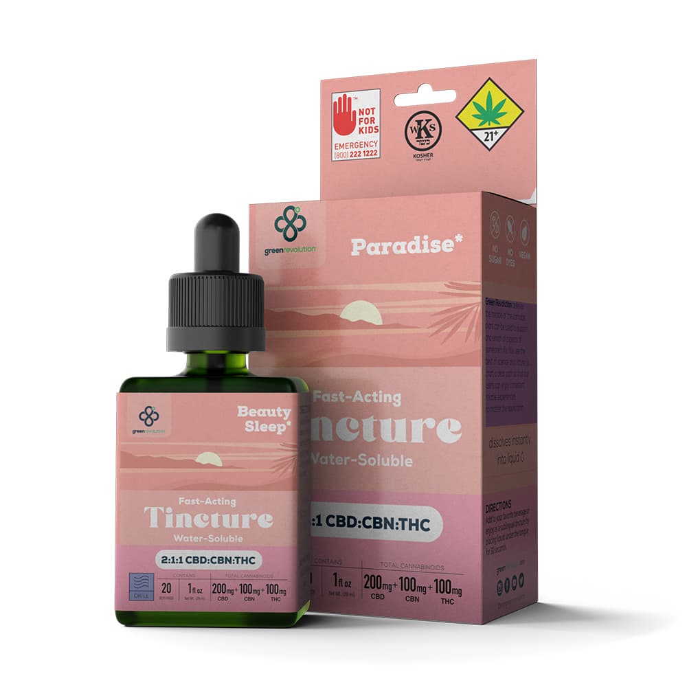 Green Revolution Paradise - 2:1:1 Chill [1oz] (200mg CBD/100mg CBN/100mg THC)
