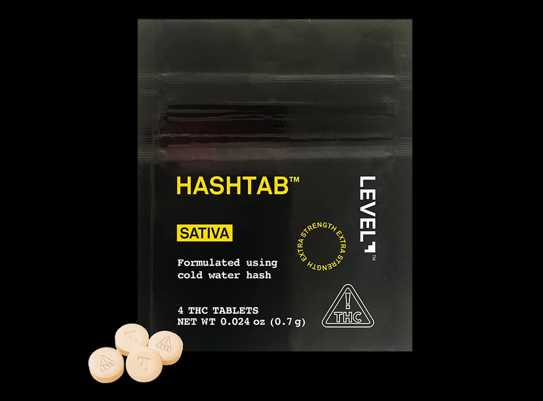 LEVEL Hashtab Indica 100mg 4pk