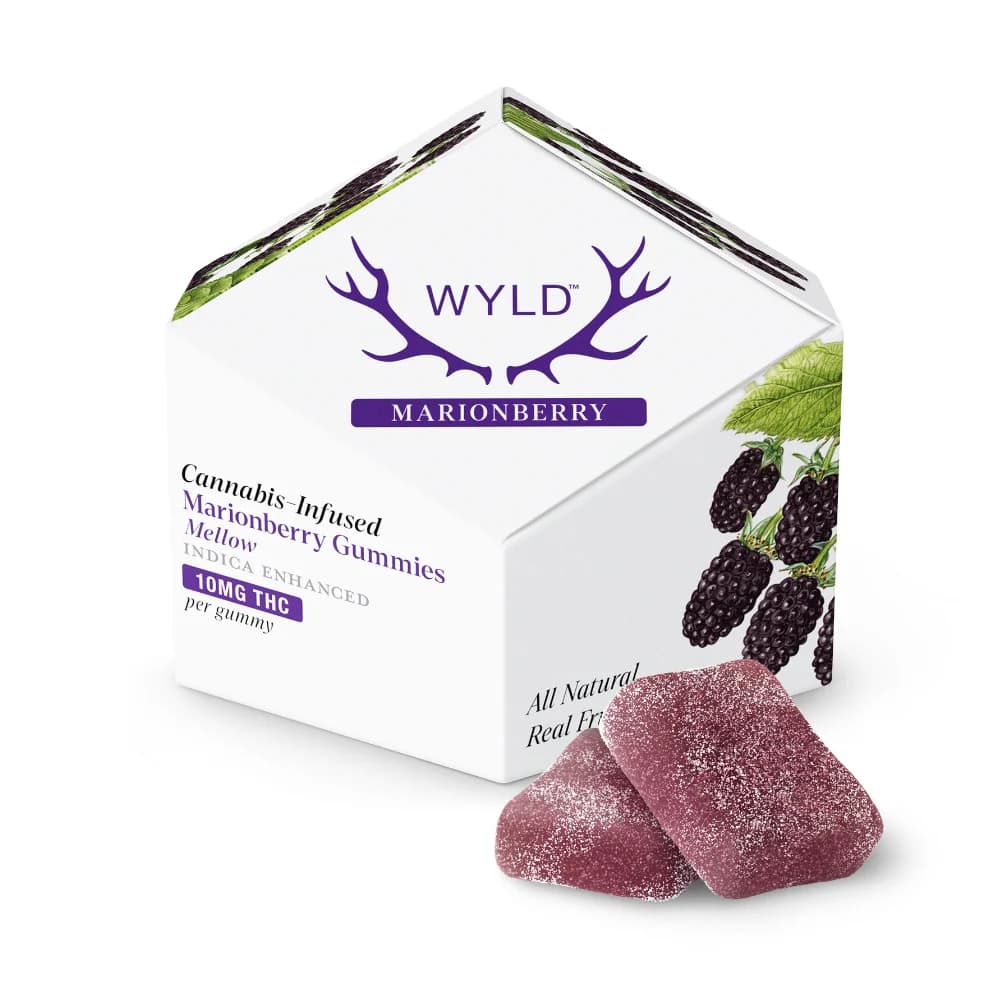 Wyld Marionberry Indica Enhanced Gummies | 100mg THC