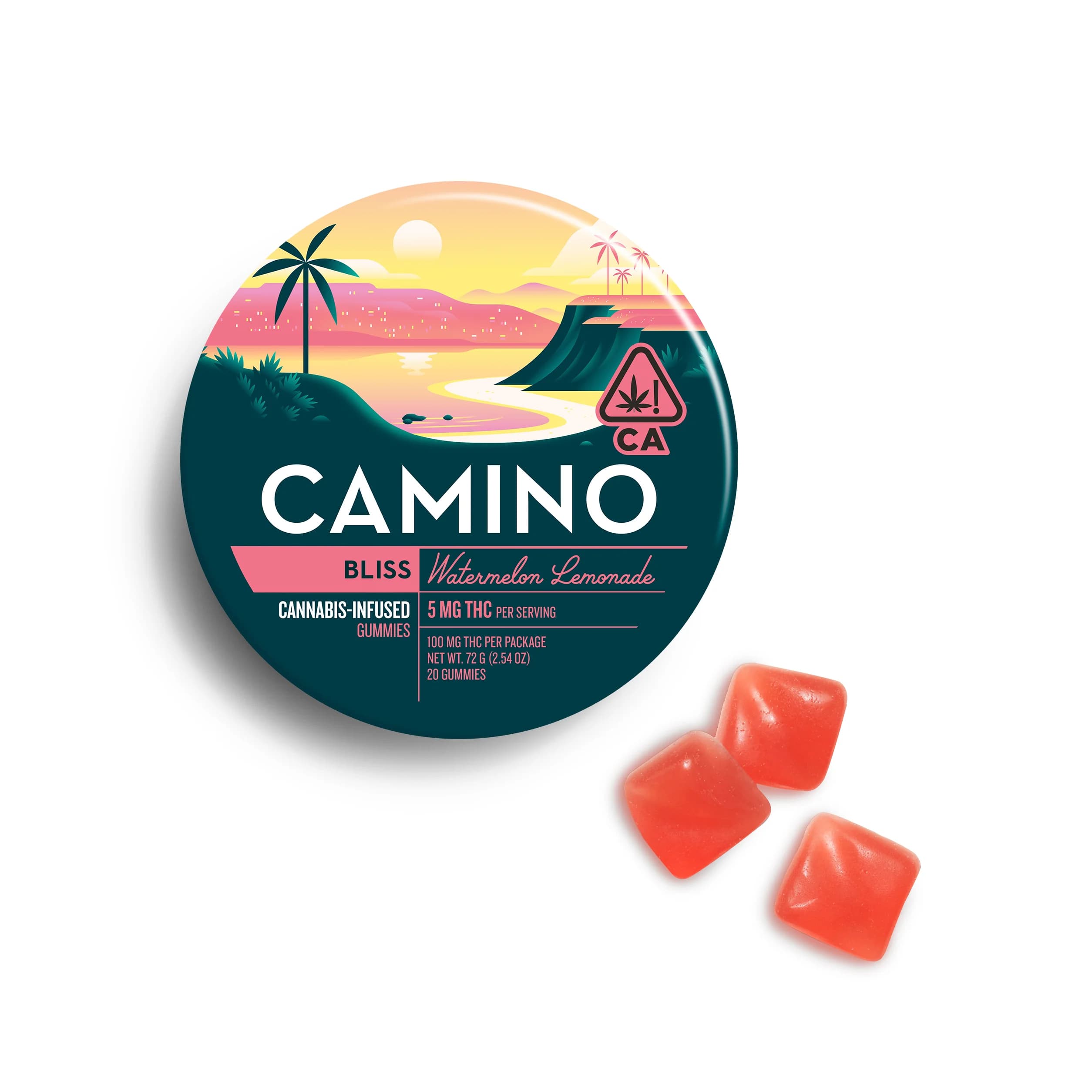 Camino 'Bliss' Watermelon Lemonade [20pk] (100mg THC)