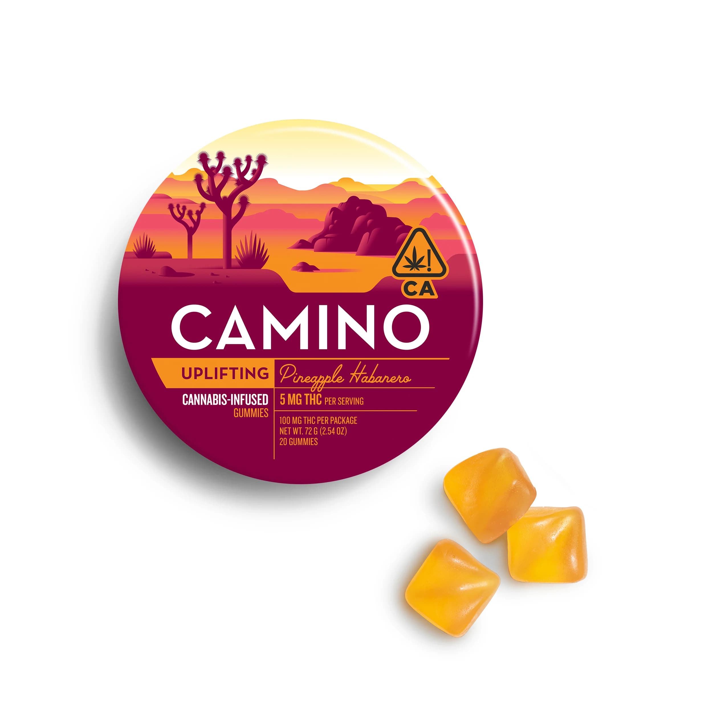 Camino 'Uplifting' Pineapple Habanero [20pk] (100mg THC)