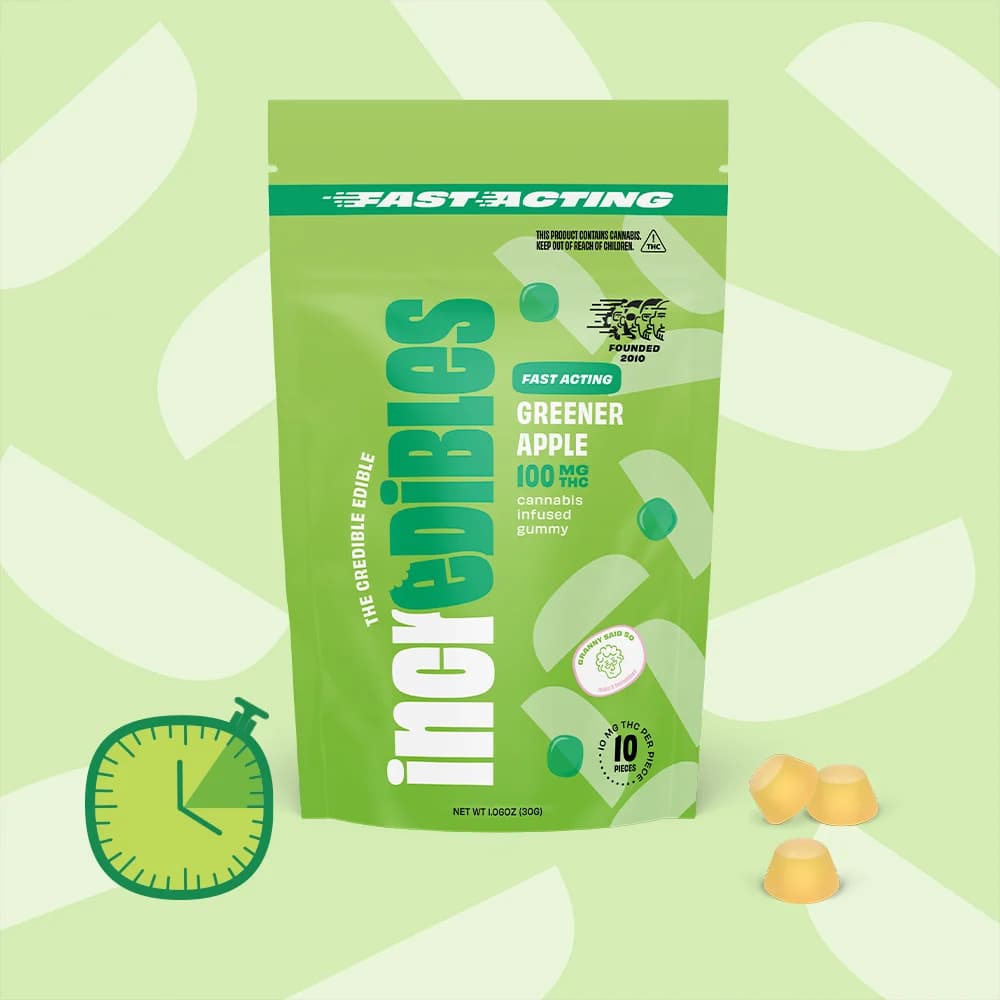 incredibles Fast Acting Greener Apple [10pk] (100mg)