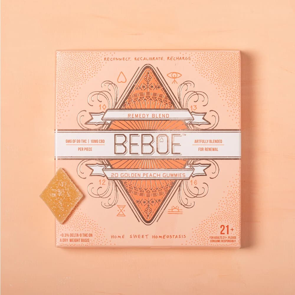 BEBOE 1:2 Remedy Golden Peach [20pk] (200mg CBD/100mg THC)