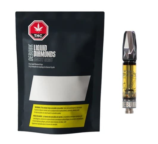 Debunk Uncut Gems Liquid Diamond 510 Vape Cartridge - Blend
