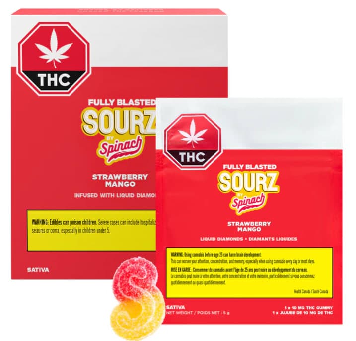 SOURZ by Spinach Sourz by Spinach : Fully Blasted Strawberry Mango (10x5g)