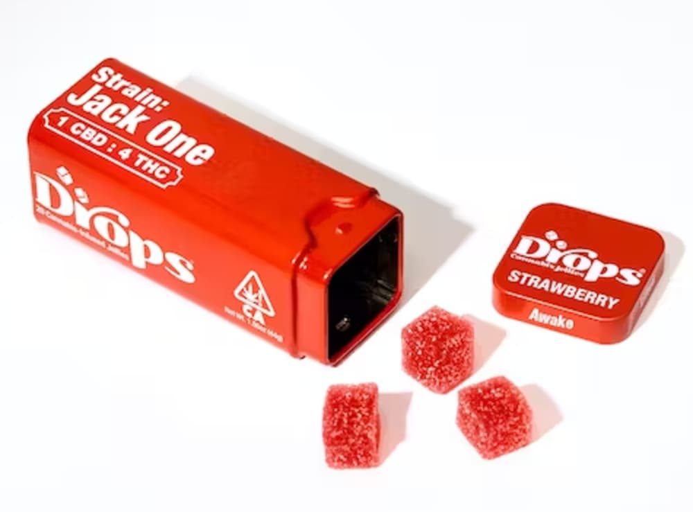 Drops Strawberry ‘Lifted’ [20pk] (100mg THC, 25mg CBD)
