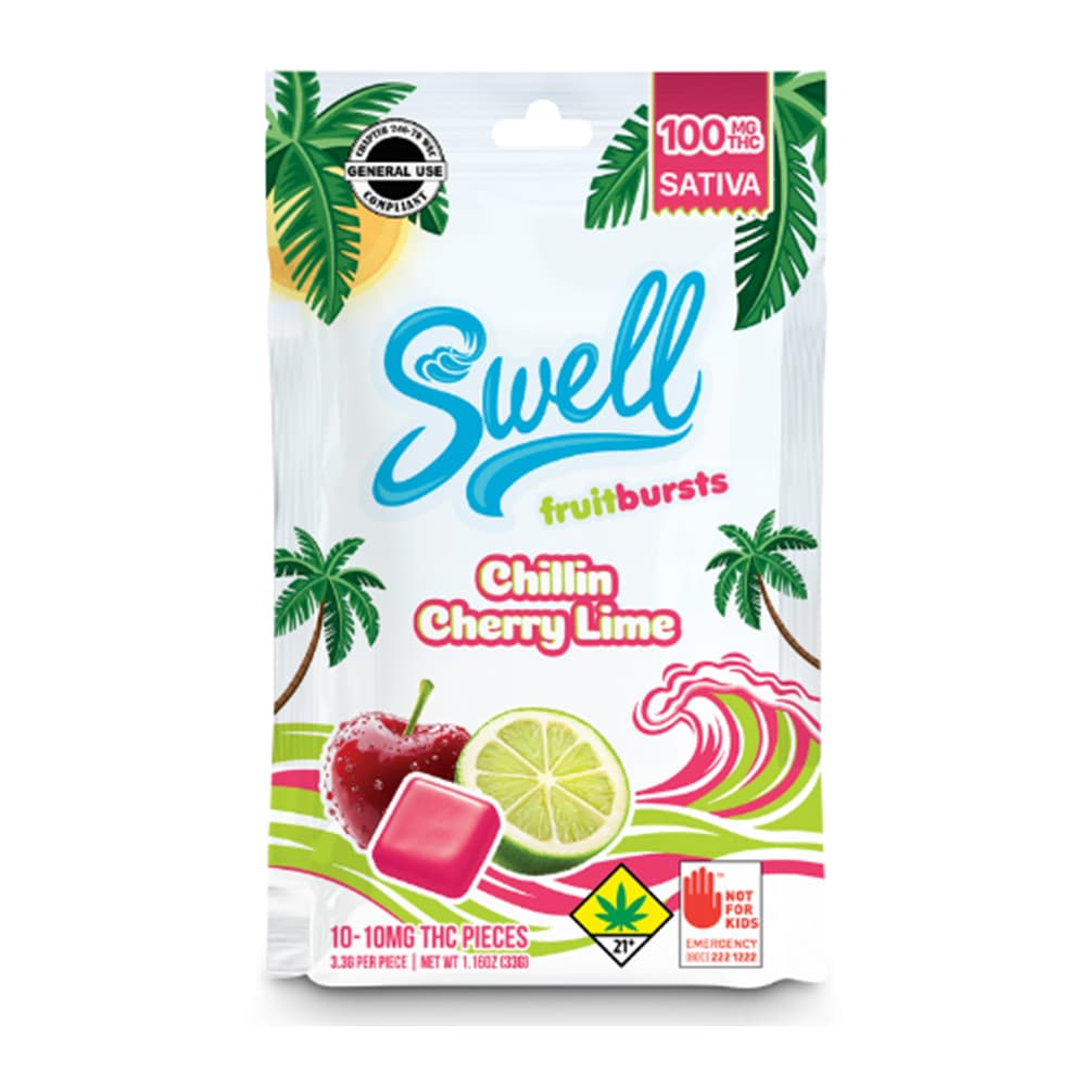 Swell Edibles Chillin Cherry Lime - Sativa [10pk] (100mg)