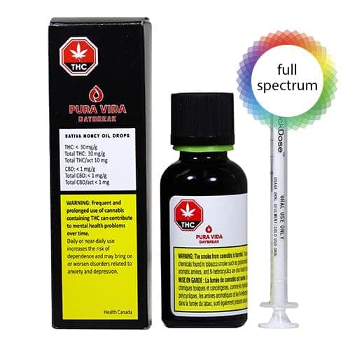 Pura Vida INDICA HONEY OIL DROPS - 30ml