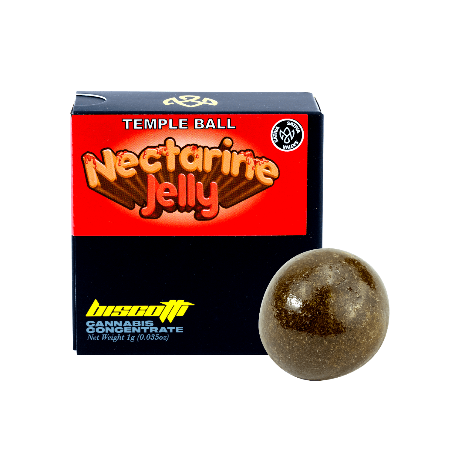 Biscotti TEMPLE BALL - NECTARINE JELLY 1G