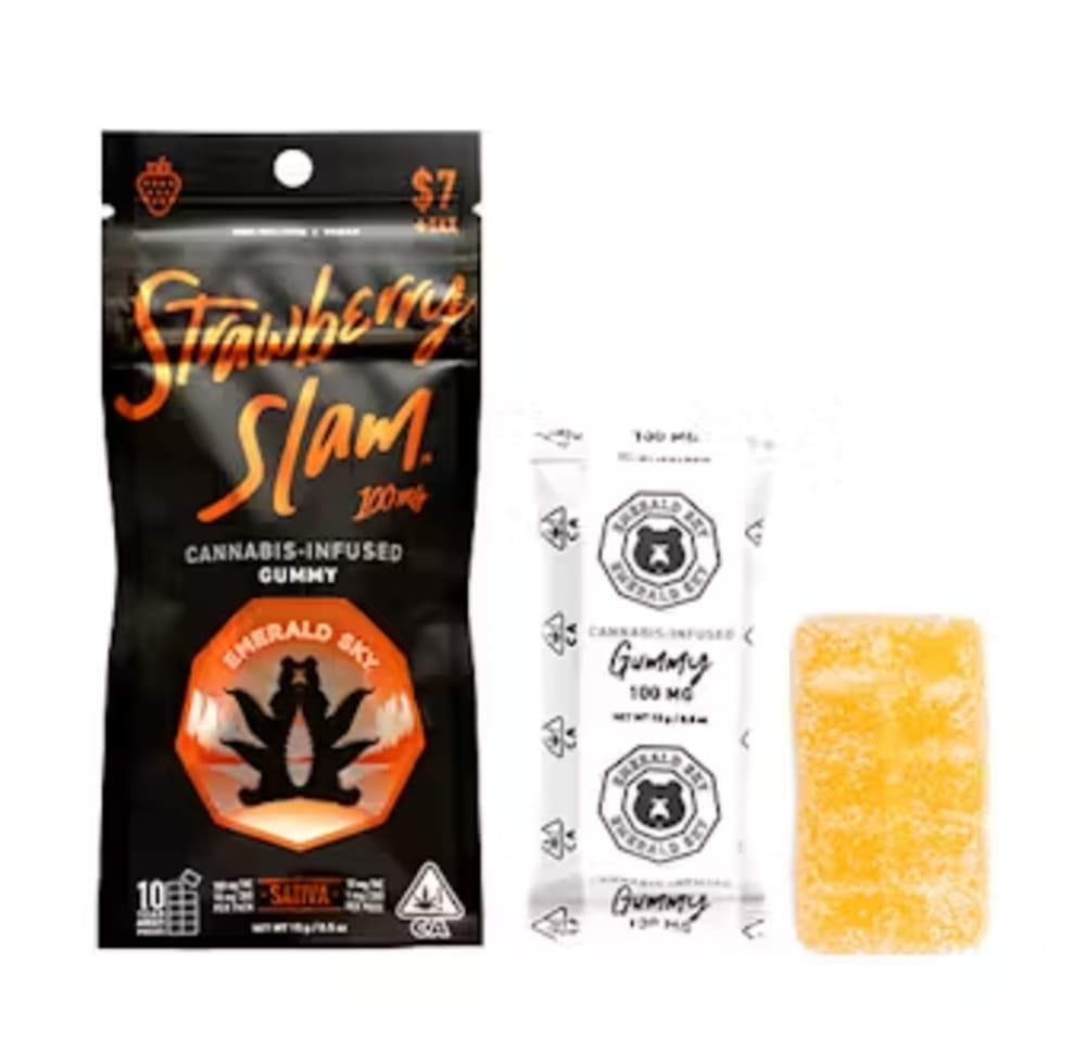 EMERALD SKY GUMMY SINGLE [100MG] STRAWBERRY SLAM - 100 MG