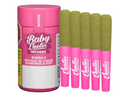 Jeeter Bubba G Infused Pre-Rolls - 0.5g x 5