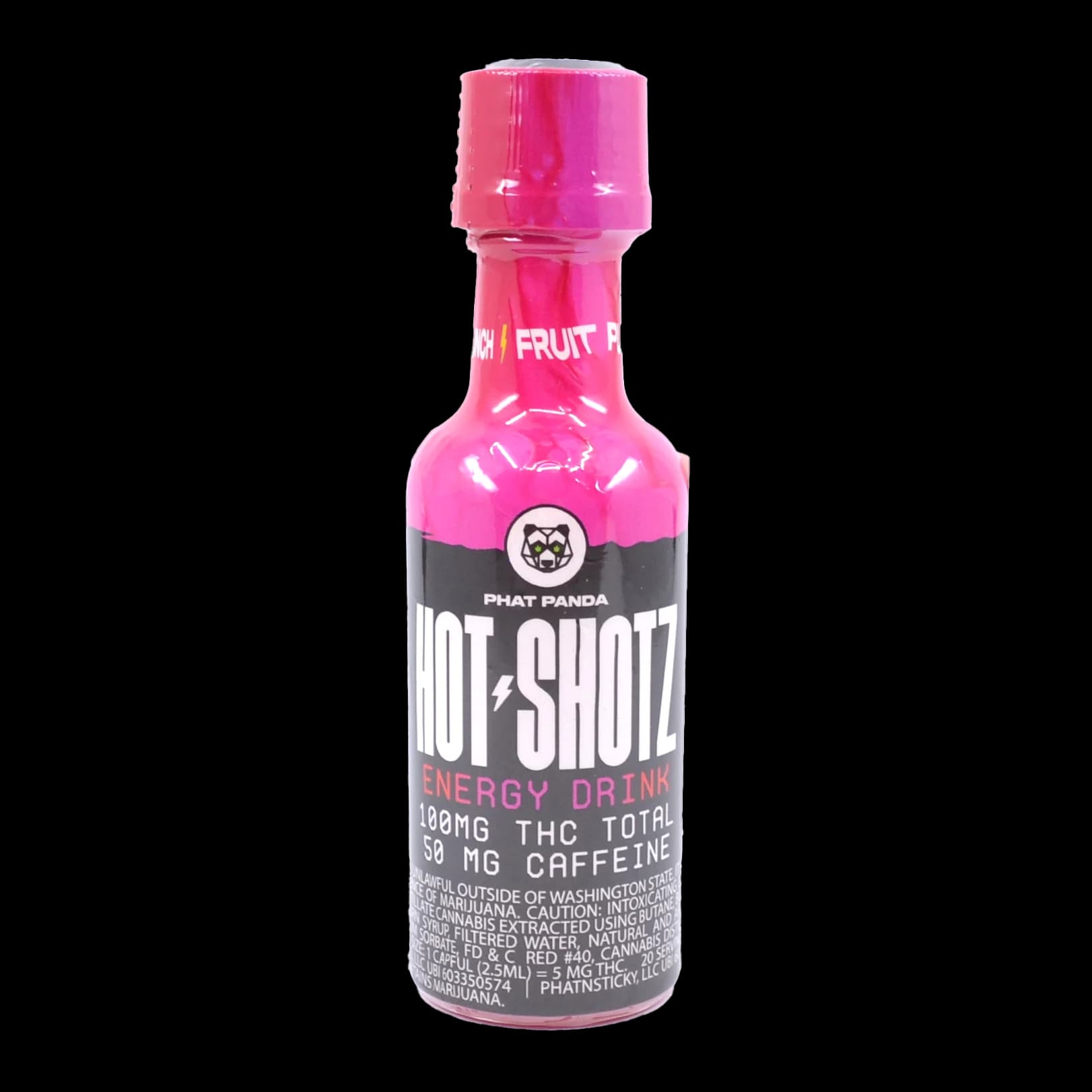 Hot Shotz Fruit Punch (100mg THC/50mg Caffeine)