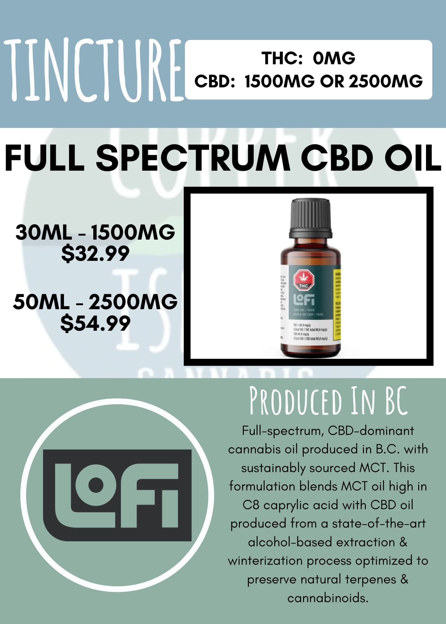 LoFi CBD Full Spectrum Oil - 28.5ml
