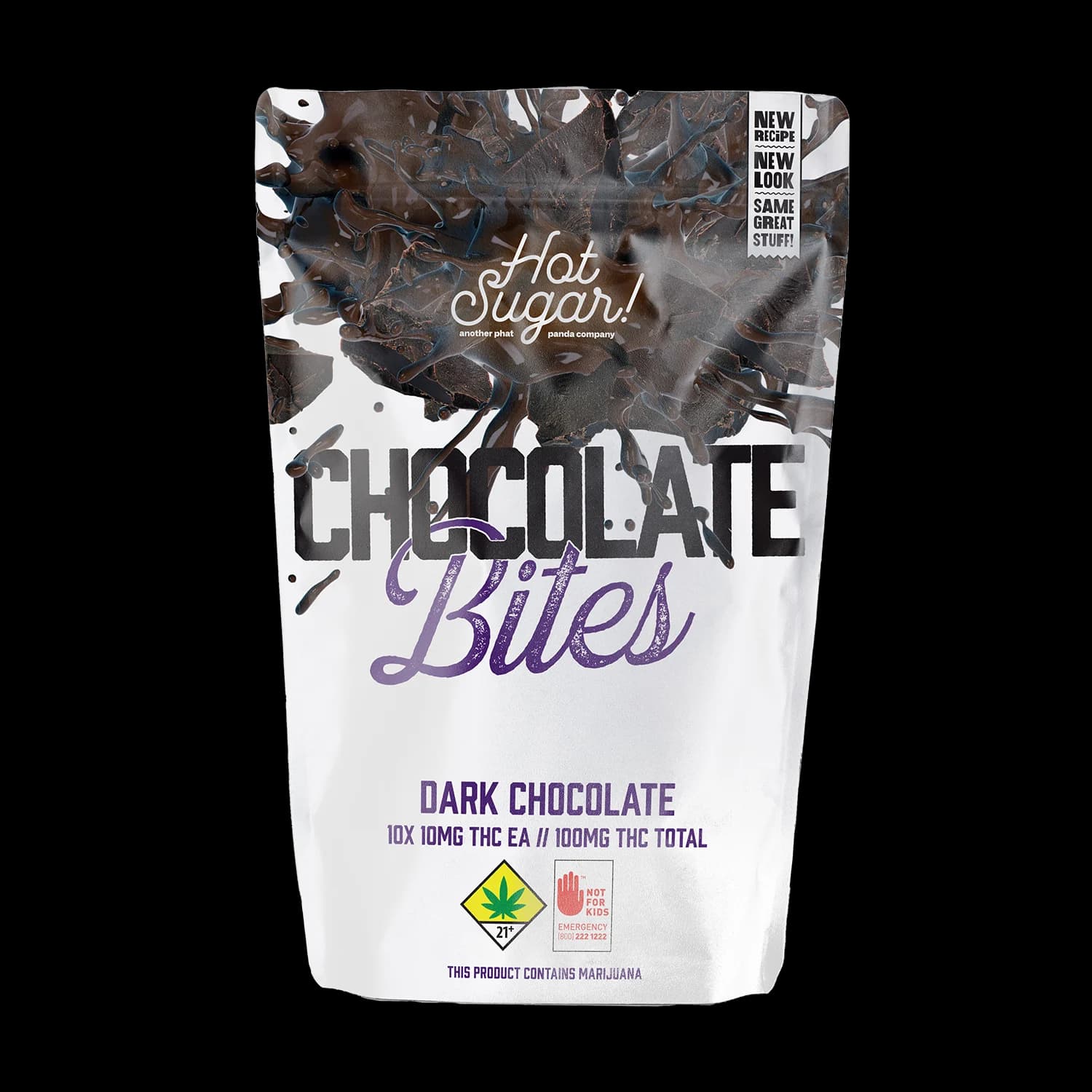 Hot Sugar Dark Chocolate - Indica [10pk] (100mg)