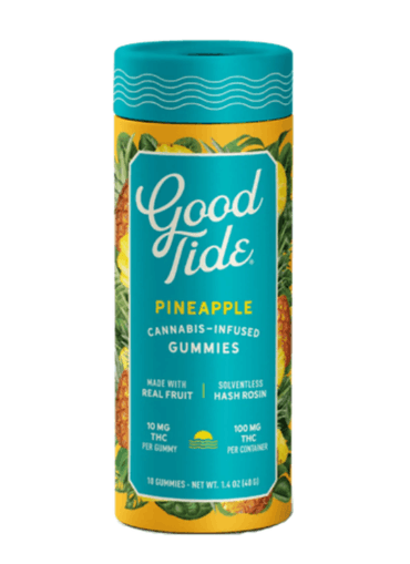 Good Tide GOOD TIDE - SOLVENTLESS GUMMY - PINEAPPLE - 100MG