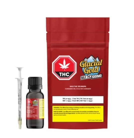 Glacial Gold MAX THC 30 DROPS - 35ml
