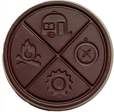 The Hazy Camper Hazy Mint THC Organic Dark Chocolate | 5 x 5.5g