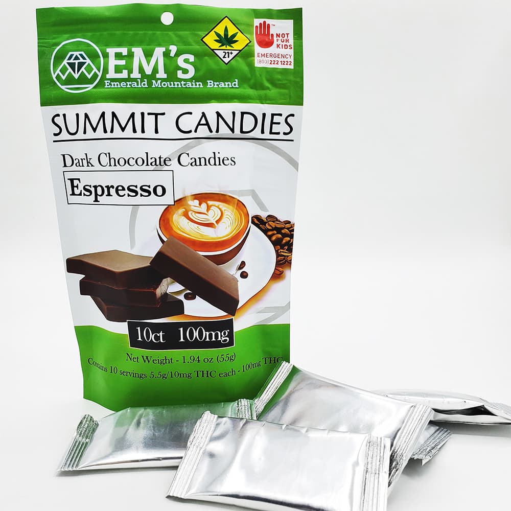Emerald Mountain Dark Chocolate - Espresso [10pk] (100mg)