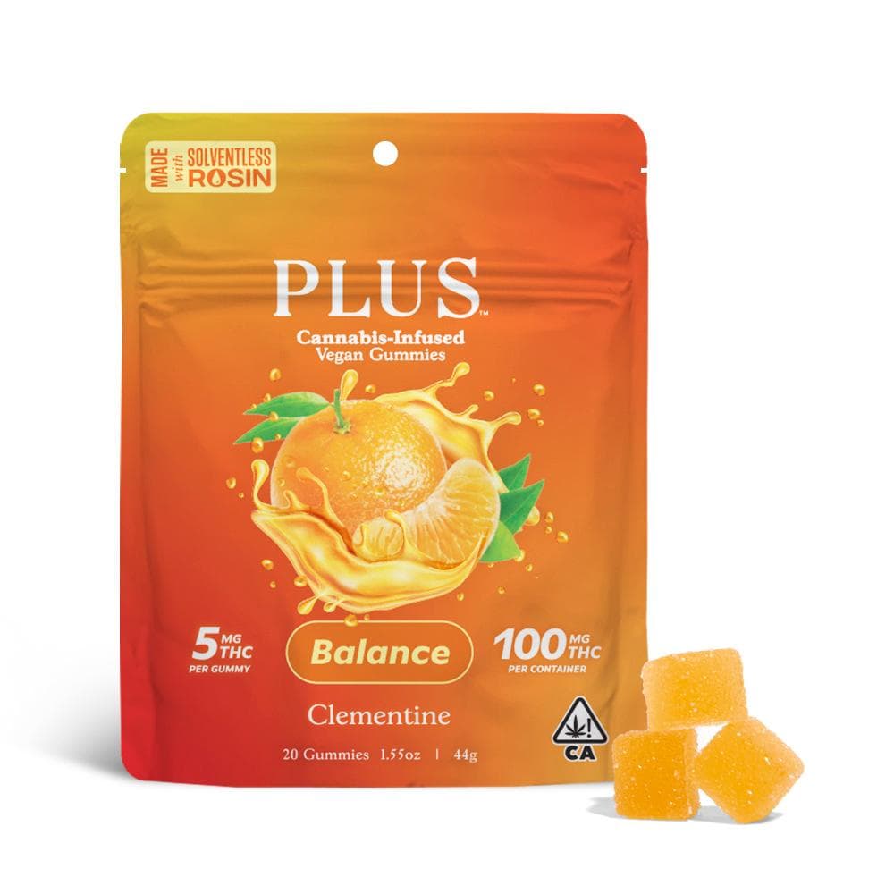 PLUS Clementine [Solventless Rosin 20pk] (100mg)