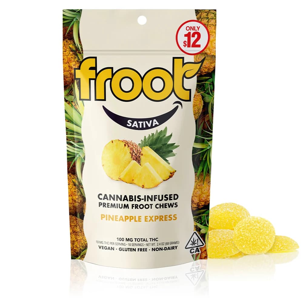 Froot Pineapple Express Gummy 10 Pack 100MG