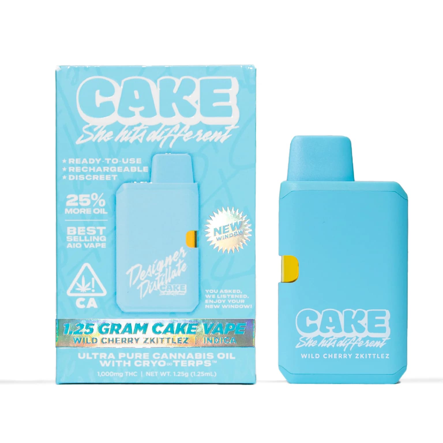 CAKE she hits different Wild Cherry ZKZ [1250mg]