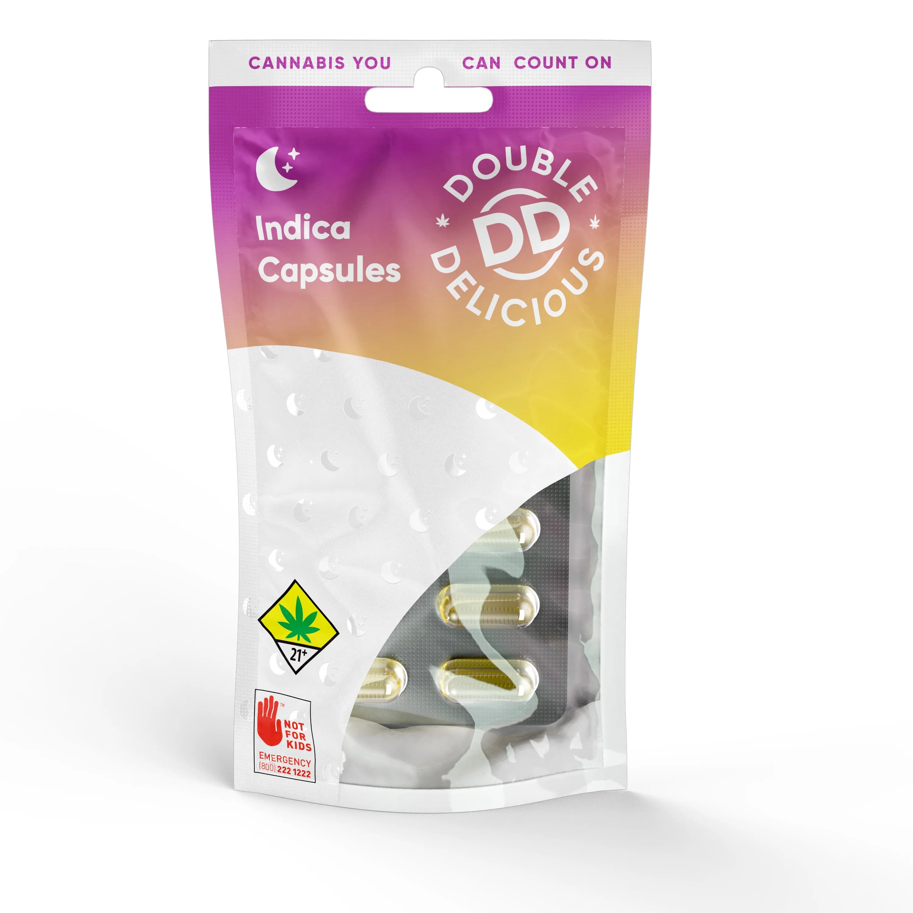 Double Delicious Indica RSO Capsules [10pk] (100mg)