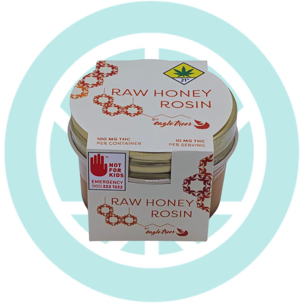 Eagle Trees Raw Rosin Infused Honey (100mg)