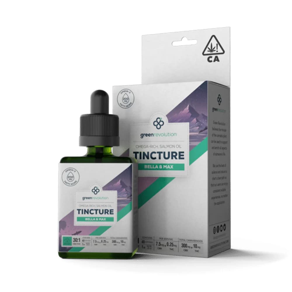Green Revolution Bella & Max Tincture - 30:1 Relief [30ml] (150mg CBD/5mg THC)