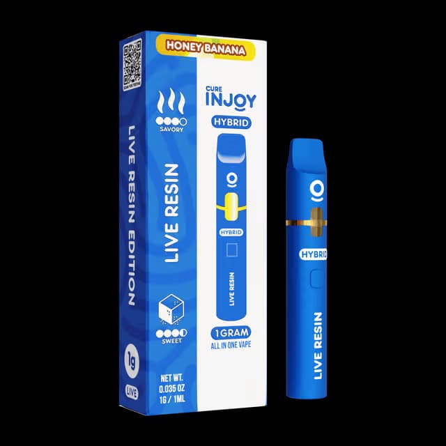 Cure Injoy Honey Banana| 1g Live Resin AIO