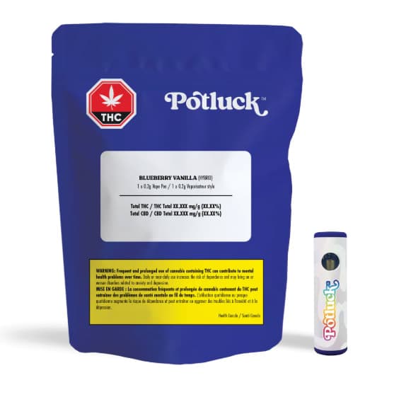 Potluck Blueberry Vanilla Popz AIO - 0.2g