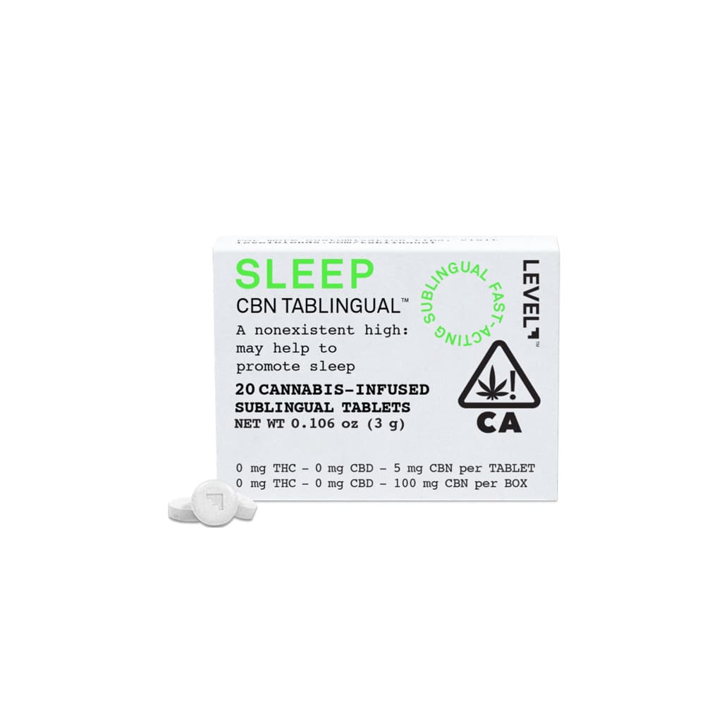 LEVEL TABLINGUAL Sleep [20pk] (100mg CBN) Edibles