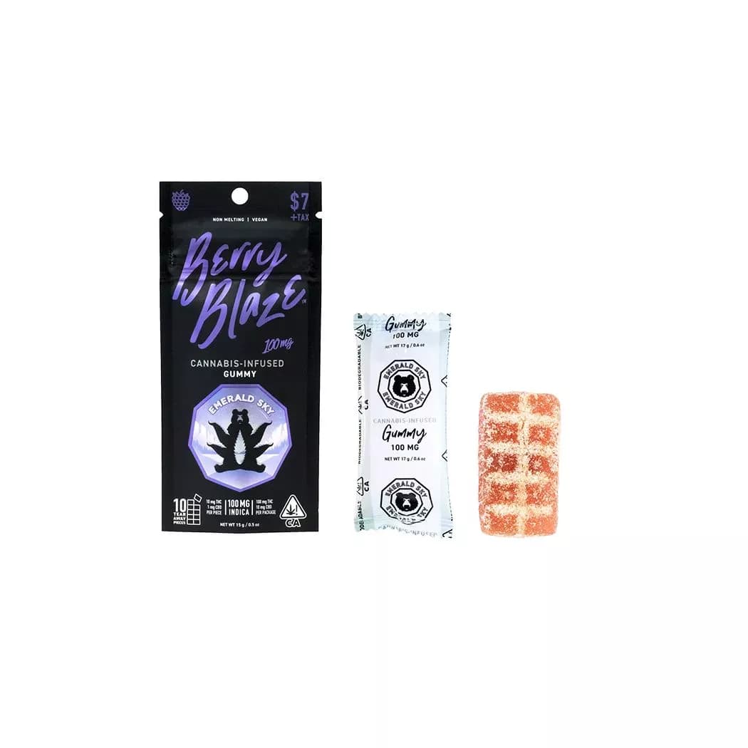EMERALD SKY GUMMY SINGLE [100MG] BERRY BLAZE - 100 MG